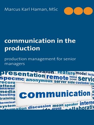 cover image of Communication in the Production